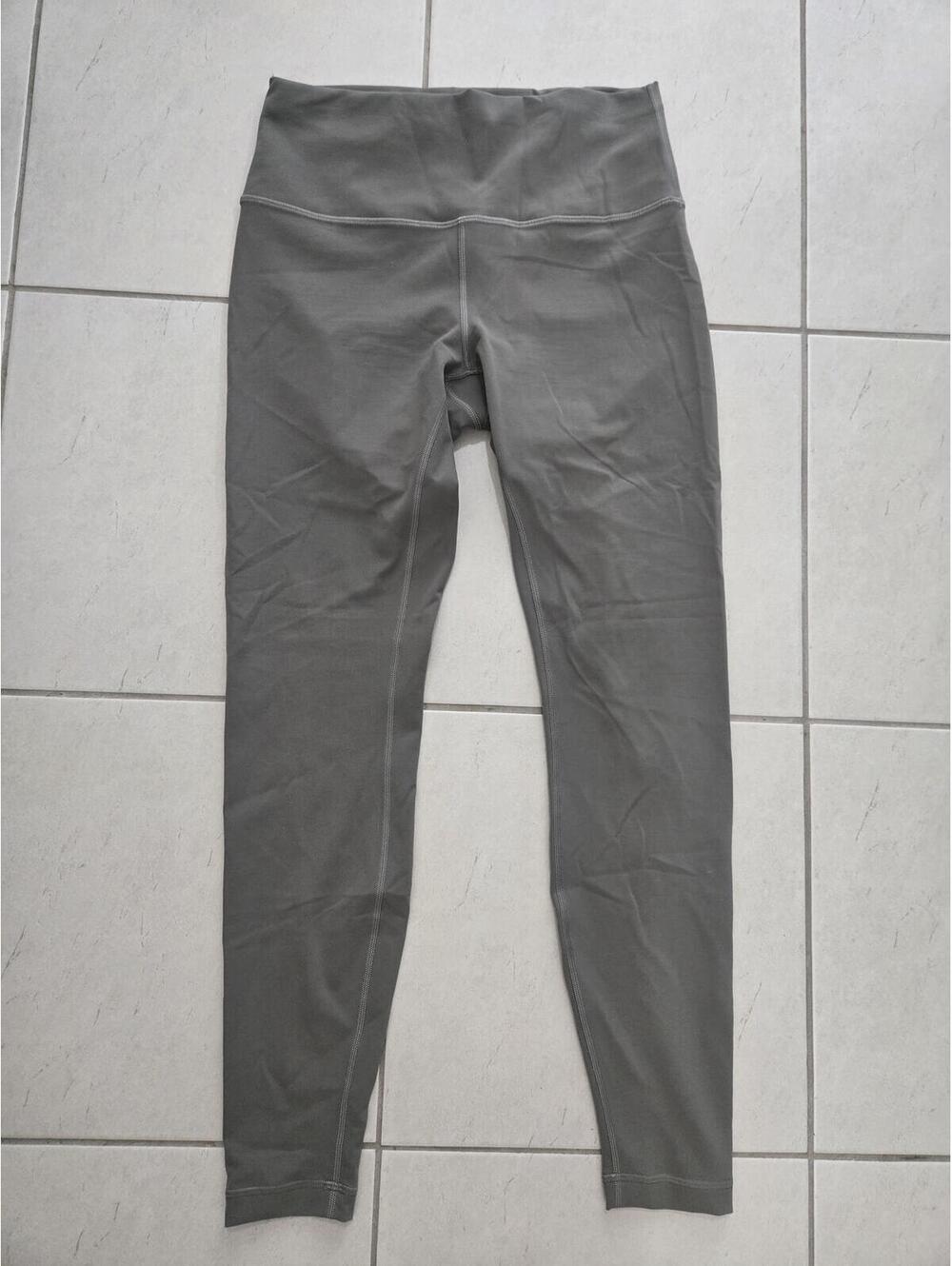 Lululemon Wunder Train High Rise Tight 25 in Gray Sage Leggings Size 10 Yoga